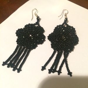 handmade beaded Mexican earrings